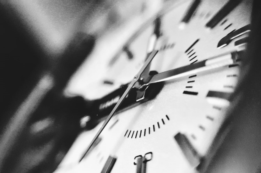 close up of a clock face